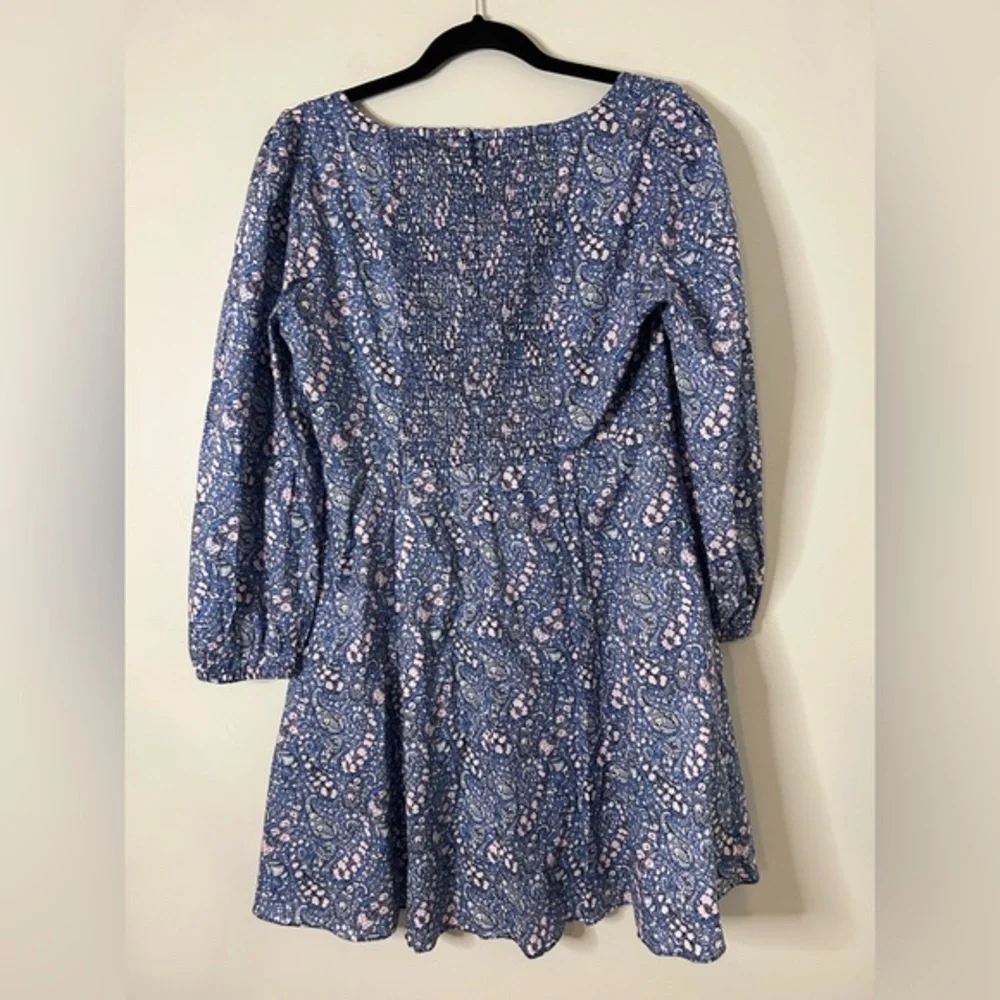 NWT J. Crew Sweetheart Long-Sleeve Mini Dress in Liberty®‎ Bourton Bloom Fabric - Picture 7 of 8